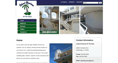 Desktop Screenshot of islandaluminumfl.com
